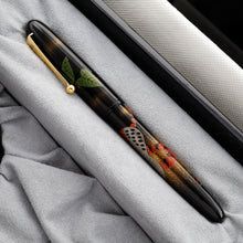 Load image into Gallery viewer, Side view of the fountain pen in the presentation box.
