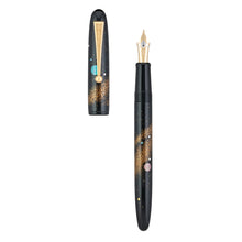 Load image into Gallery viewer, Front view of the Fountain Pen on a white background. The cap is removed and set to the left. 
