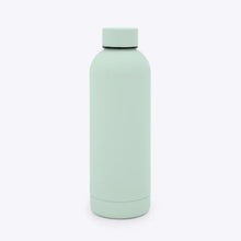 Load image into Gallery viewer, Light green water bottle on a white background
