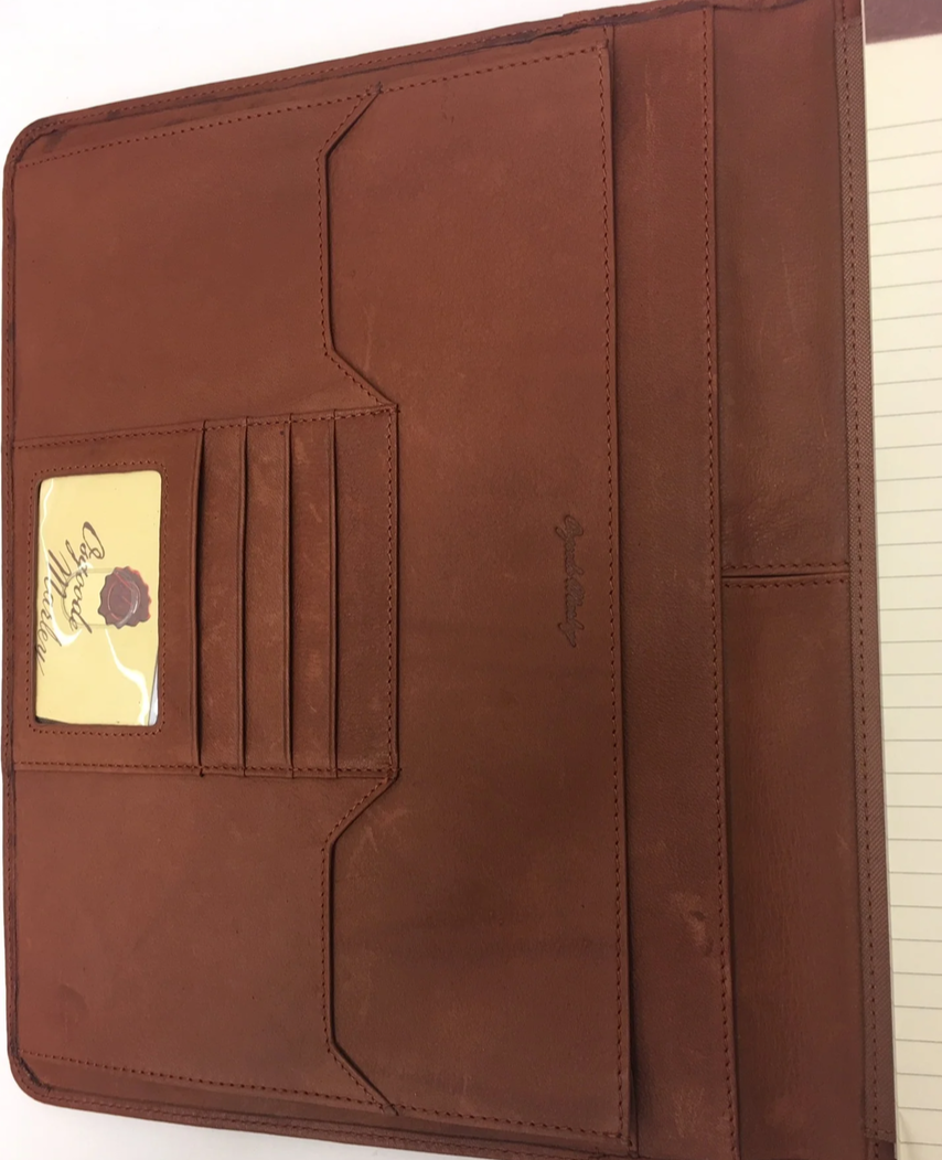 Osgoode Marley Cashmere Leather Deluxe File Writing Pad