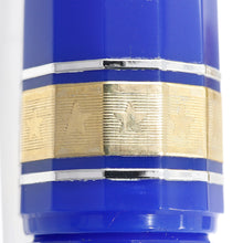 Load image into Gallery viewer, Close up to the stripes and stars engraved on the cap ring. They have some patina and brush marks.
