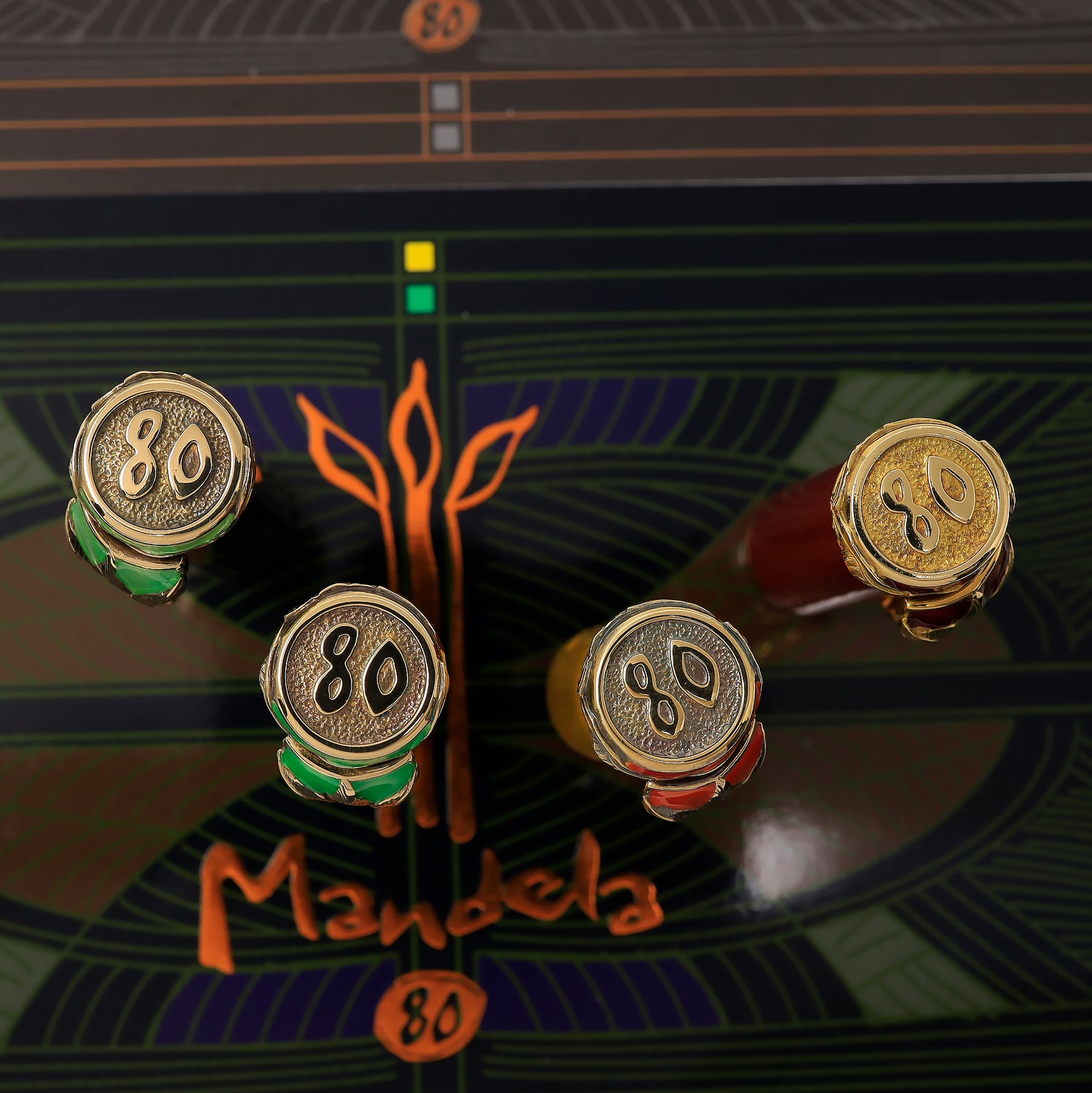 Omas Mandela Fountain Pen 4-Piece Gold Set | Airline International