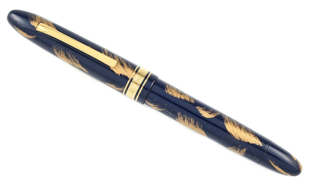 Omas Ogiva Blue and Gold Maki-e Fountain Pen
