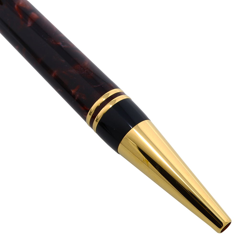 Parker Duofold Marble Maroon with Gold Trim BP Pen | Airline