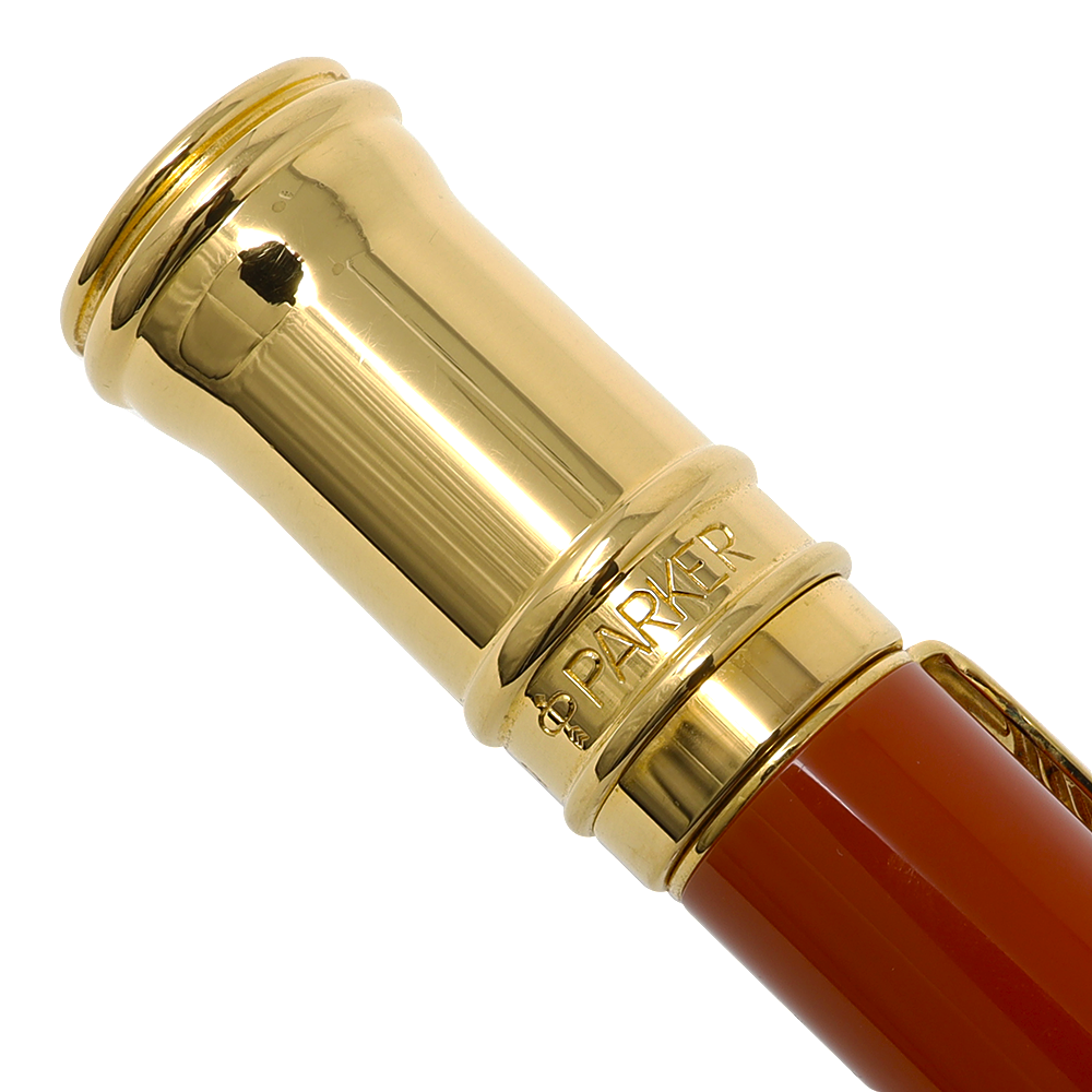 Parker Duofold Orange with Gold Trim BP Pen | Airline