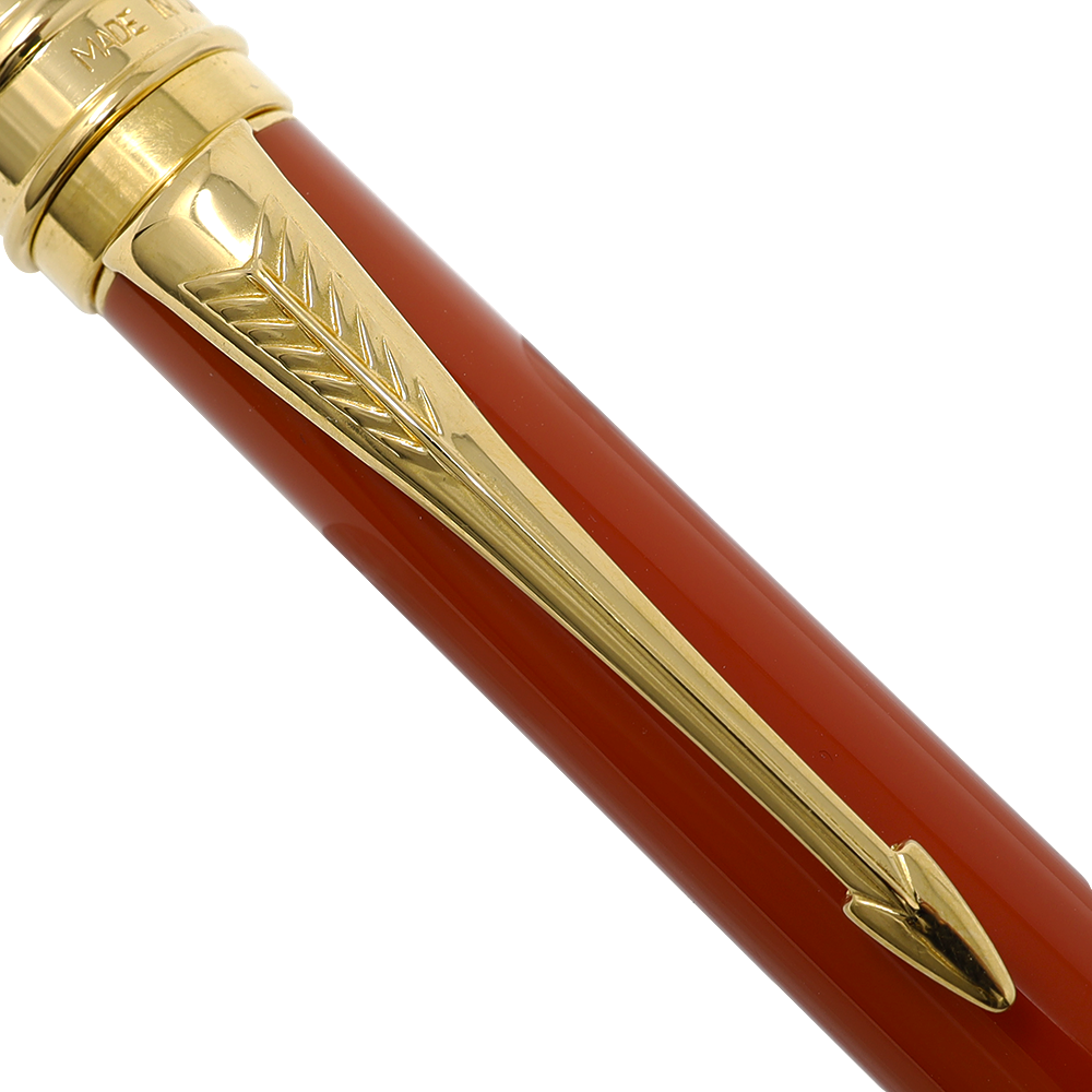 Parker Duofold Orange with Gold Trim BP Pen | Airline