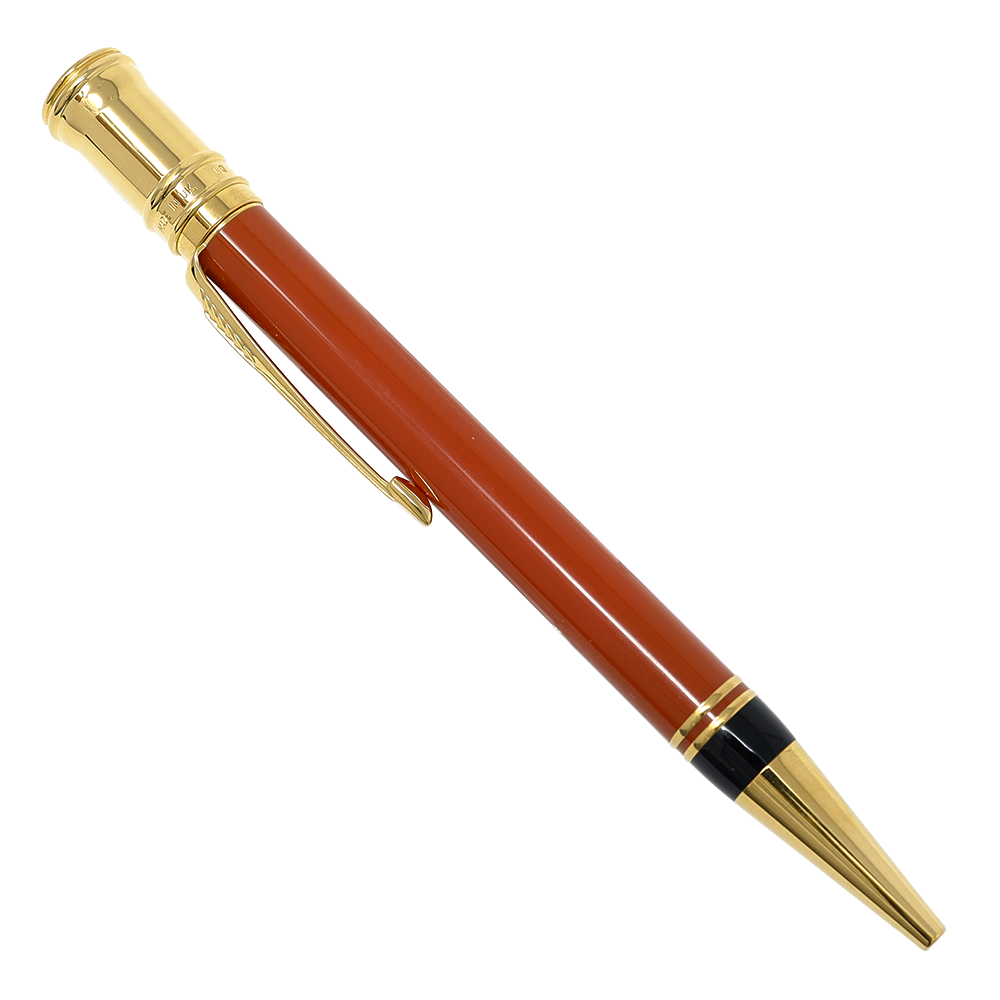 Parker Duofold Orange with Gold Trim BP Pen | Airline