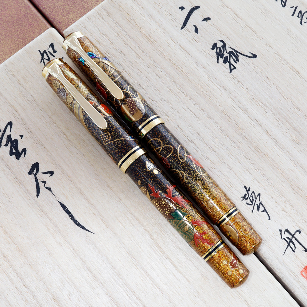 Pelikan Maki-e Mubyo & Takara-Zukushi (Health & Wealth) LE Set - EXTREMELY RARE!