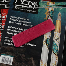 Load image into Gallery viewer, Pen World Magazine Bundle &amp; Hot Pink Lizard Embossed Leather Single Pen Case
