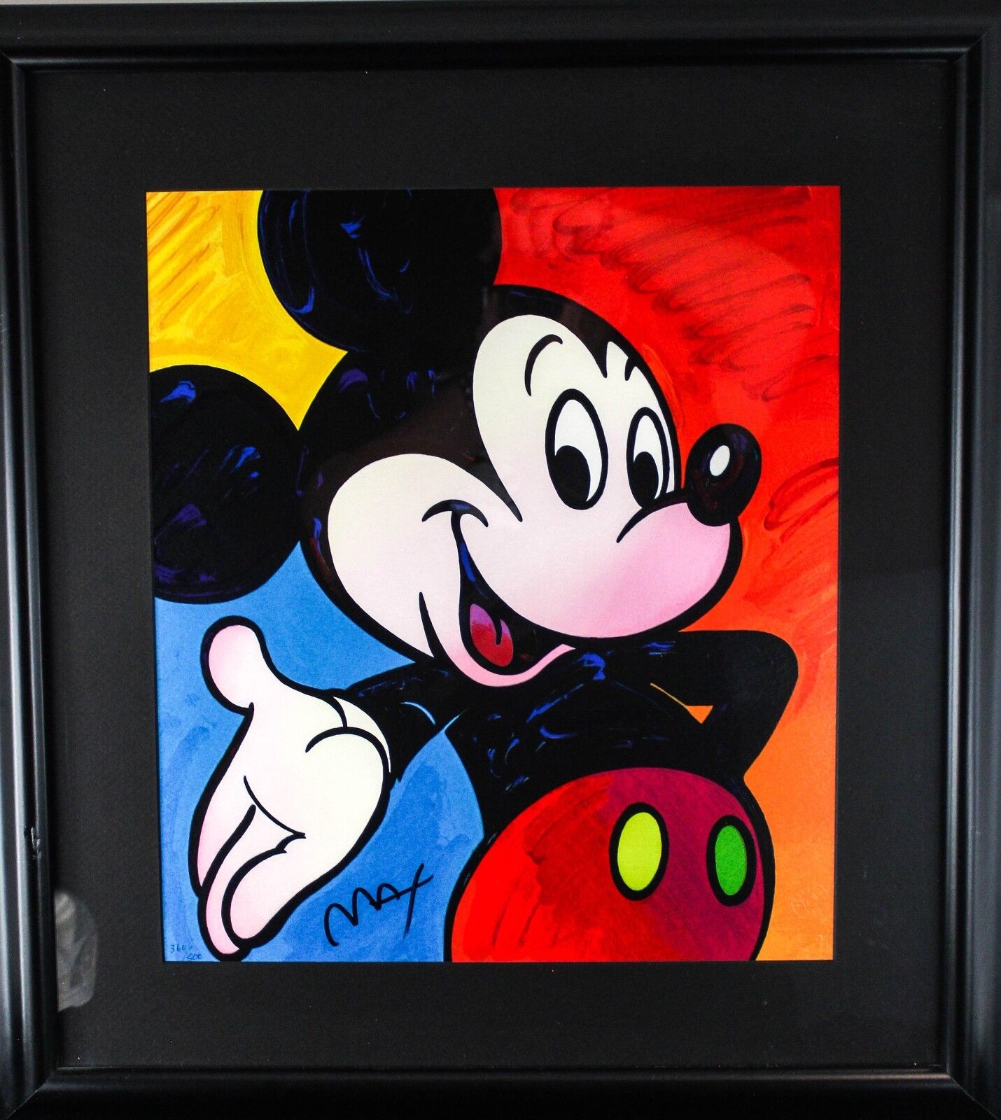 Peter Max DISNEY MICKEY MOUSE Suite Serigraph | Airline