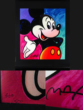 Load image into Gallery viewer, Peter Max MICKEY MOUSE Suite Serigraph neon blue, purple, red
