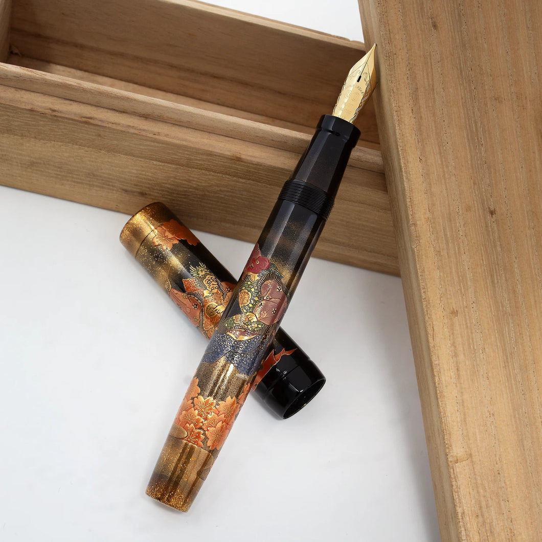 Pilot Namiki 80th Anniv. Miyabi Bugaku LE Fountain Pen by Kyusai Yoshida