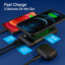 Load image into Gallery viewer, PowerBolt Wireless Fast Charge Power Bank with MiFi Lightning Port
