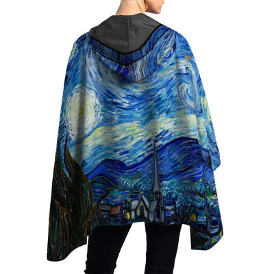 Reversible Rain Poncho - Van Gogh Irises