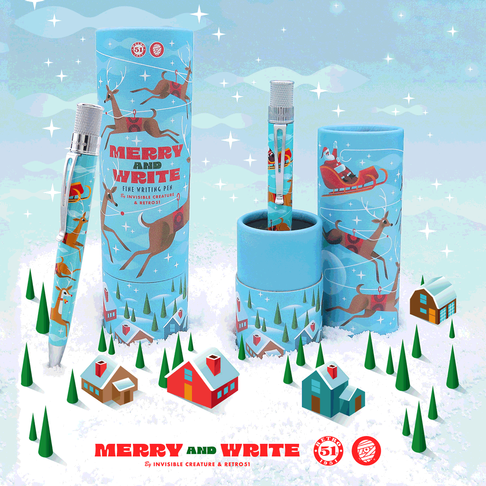 Retro 51 Tornado Popper Merry and Write RB Pen  | Free Engraving $25 Value