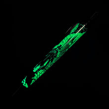 Load image into Gallery viewer, Side view of the pen on a black background, showing it glow-in-the-dark feature.
