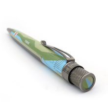 Load image into Gallery viewer, The pen shows the top disc depicting the Imperial War Museums Logo with a white background.

