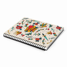 Load image into Gallery viewer, Angled view of the sketchbook on a white background. 
