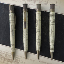 Load image into Gallery viewer, A 360 degree view of the rollerball pen depicting a blueprint of an aeroplane.
