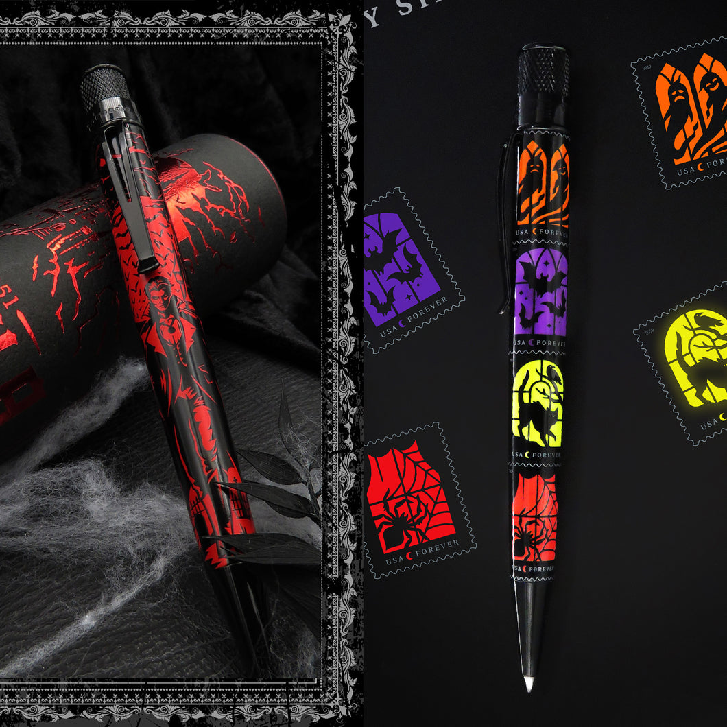 Retro 51 Tornado Popper™ - Dracula & USPS™ Spooky Silhouettes LE RB Pen Set