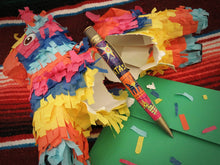 Load image into Gallery viewer, Rollerball Pen with Broken Piñata Background (not included_
