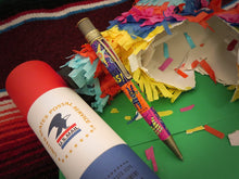 Load image into Gallery viewer, Rollerball Pen with Broken Piñata Background
