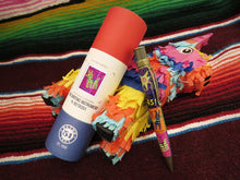Load image into Gallery viewer, Presentation Tube and Rollerball Pen with Piñata and Zarape Background
