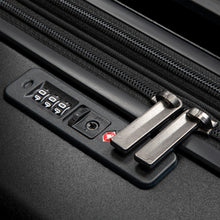 Load image into Gallery viewer, Close up to the TSA approved three-digit combination lock. 
