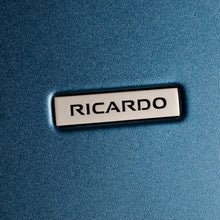 Load image into Gallery viewer, Close up to the Ricardo logo badge on the exterior. 
