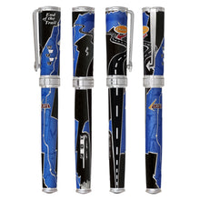 Load image into Gallery viewer, Full View Of The Sapphire and Black Route Rollerball 66 Pen
