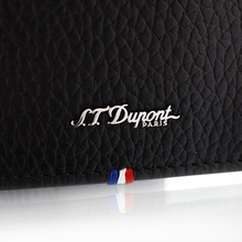 Load image into Gallery viewer, S.T. Dupont Neo Capsule Leather 6-Card Billfold: Logo closeup
