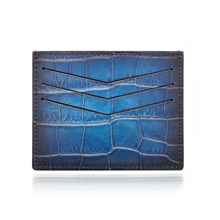 Load image into Gallery viewer, S.T. Dupont Atelier Le Grand Card Holder - Blue:  Back
