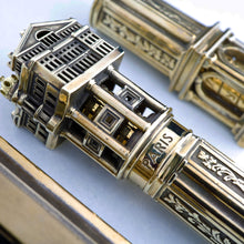 Load image into Gallery viewer, Close up of the Paris Opera House top portion of the fountain pen. 
