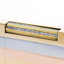 Load image into Gallery viewer, Close up to the rows of diamonds in the lighter&#39;s striker. 
