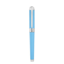 Load image into Gallery viewer, Front view of the turquoise pen with the cap on.

