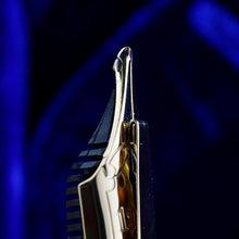 Load image into Gallery viewer, Side close up to the Nagahara Senior Concord Fountain Pen Nib
