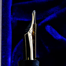 Load image into Gallery viewer, Side close up to the Nagahara Senior Concord Fountain Pen Nib
