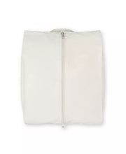 Load image into Gallery viewer, Top view of the packing white bag with the zipper closed. 

