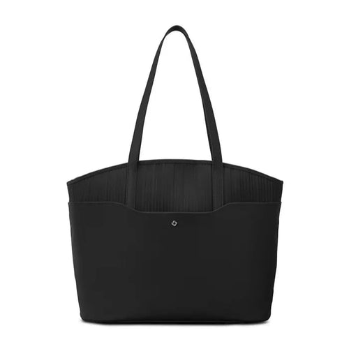 Front panel of the bag with the straps extended. 