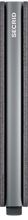 Load image into Gallery viewer, Side view of the dark grey slim wallet. 
