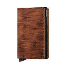 Load image into Gallery viewer, Angled front view of the whiskey wallet. 
