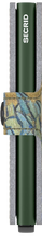 Load image into Gallery viewer, Side panel view of the art bouquet card case. 
