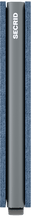 Load image into Gallery viewer, Side view of the ice blue slim wallet. 
