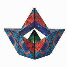 Load image into Gallery viewer, The Shashibo in Cosmic Surfer arranged in shape.

