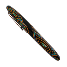 Load image into Gallery viewer, TACCIA Fossils in the Sky Collection &quot;Sunset Peacock&quot; Fountain Pen
