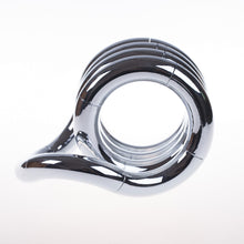 Load image into Gallery viewer, Side view of the Tangle Original Chrome in its default shape. 
