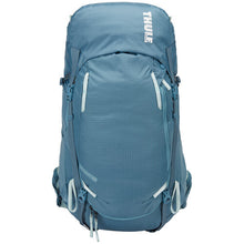 Load image into Gallery viewer, Front panel view of the blue backpack. 
