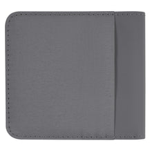 Load image into Gallery viewer, Back panel view of the Frost grey bi-fold wallet. 
