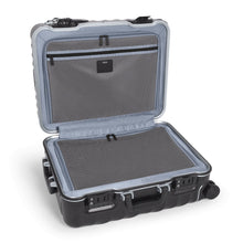 Load image into Gallery viewer, Interior view of the suitcase featuring zipper-closing dividers. 
