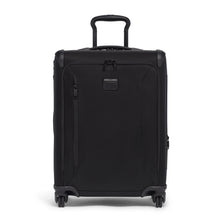 Load image into Gallery viewer, Front panel view of the black suitcase. 
